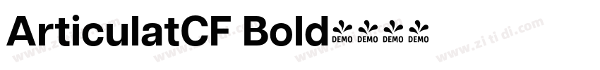 ArticulatCF Bold字体转换